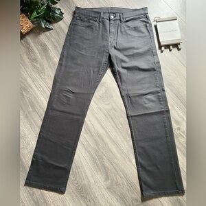 Levi's 505 Solid Dark Gray Denim Jeans Size 34